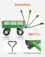 Universalus sodo vežimėlis-karutis su nuimamais šonais, 300 kg - Image 6