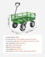 Universalus sodo vežimėlis-karutis su nuimamais šonais, 300 kg - Image 7