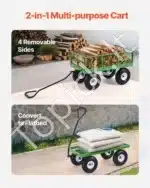 Universalus sodo vežimėlis-karutis su nuimamais šonais, 300 kg - Image 3