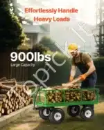 Universalus sodo vežimėlis-karutis su nuimamais šonais, 408 kg - Image 2