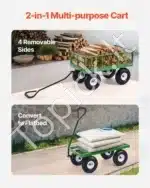 Universalus sodo vežimėlis-karutis su nuimamais šonais, 408 kg - Image 3