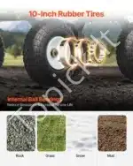 Universalus sodo vežimėlis-karutis su nuimamais šonais, 408 kg - Image 5