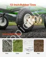 Universalus sodo vežimėlis-karutis su nuimamais šonais, 544 kg - Image 5