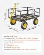 Universalus sodo vežimėlis-karutis su nuimamais šonais, 635 kg - Image 7