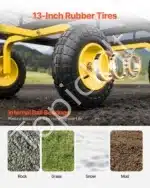 Universalus sodo vežimėlis-karutis su nuimamais šonais, 635 kg - Image 5