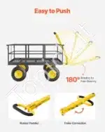 Universalus sodo vežimėlis-karutis su nuimamais šonais, 635 kg - Image 6