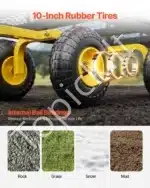 Universalus sodo vežimėlis-karutis su nuimamais šonais, 408 kg - Image 4