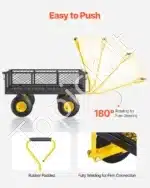 Universalus sodo vežimėlis-karutis su nuimamais šonais, 408 kg - Image 6