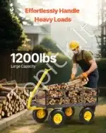 Universalus sodo vežimėlis-karutis su nuverčiamu dugnu, 300 kg - Image 2