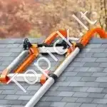 Universalus stogo kopėčių kabės stabilizatorius, plieninis, 58×36×25 cm - Image 2