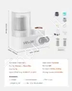 Vandens čiaupo filtras su 3 filtrais, baltas - Image 7