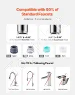 Vandens čiaupo filtras su 3 filtrais, baltas - Image 4