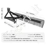 Vertikuliatorius-grėblys dirvos purenimui, 183 cm - Image 6