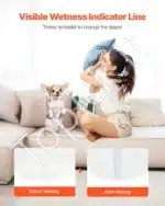 Vienkartinės šunų sauskelnės kalytėms – XS dydis, 144 vnt. (2 pakuotės po 72) - Image 6