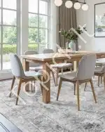 Vintažinis pilkas kilimas, 182,9 x 274,3 cm - Image 4