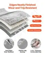 Vintažinis pilkas kilimas, 182,9 x 274,3 cm - Image 5