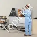 Vonia šunims iš nerūdijančio plieno su laiptais ir dešiniosiomis durelėmis (1270 x 700 x 1545 mm) - Image 8