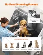 Vonia šunims iš nerūdijančio plieno su laiptais ir dešiniosiomis durelėmis (1270 x 700 x 1545 mm) - Image 4