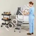 Vonia šunims iš nerūdijančio plieno su laiptais ir kairiosiomis durelėmis  (961 x 620 x 1220 mm) - Image 8