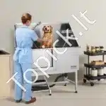 Vonia šunims iš nerūdijančio plieno su laiptais ir kairiosiomis durelėmis (1270 x 700 x 1545 mm) - Image 8