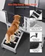 Vonia šunims su rampa ir kairiosiomis durelėmis 127 x 58 x 149.5 cm - Image 3