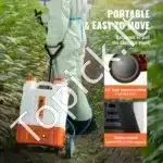 kumuliatorinis nešiojamas purkštuvas – 15 L talpa, 12 V, reguliuojamas slėgis iki 94 PSI, daugiafunkcis naudojimas - Image 4