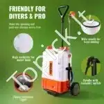 kumuliatorinis nešiojamas purkštuvas – 15 L talpa, 12 V, reguliuojamas slėgis iki 94 PSI, daugiafunkcis naudojimas - Image 5