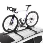 Stogo dviračio laikiklis su spyna – 508–737 mm ratams, juodas