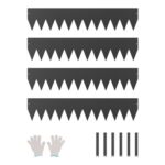 Plieninė vejos ir gėlynų apvado juosta 1016 x 203 x 1,5 mm (4 vnt.)