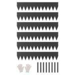 Plieninė vejos ir gėlynų apvado juosta 1016 x 203 x 1,5 mm (6 vnt.)