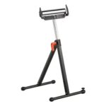 Mobilus ir tvirtas stalo pjūklų atraminis stovas – 113 kg talpa, reguliuojamas aukštis 69–109 cm