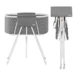 Sulankstoma šunų vonia mažiems ir vidutinio dydžio augintiniams – mėlyna