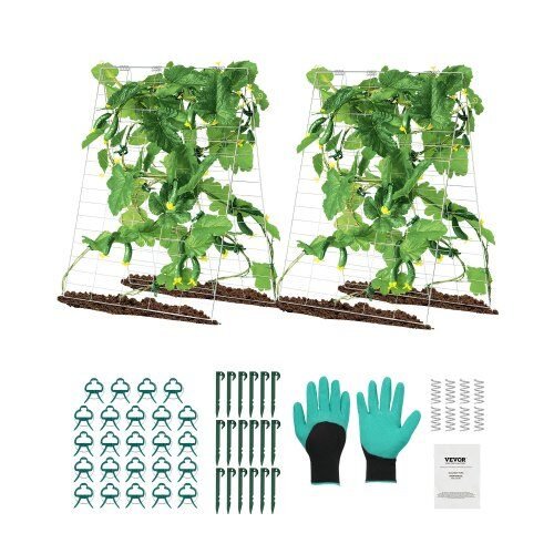 us2FHGPJTXCZAXJ3JGFLUV02Fgoods_img-v12Fcucumber-trellis-m100-1.2.jpg 2 vnt. sulankstomos A formos sodo grotelės – 90 × 140 cm - Image 1