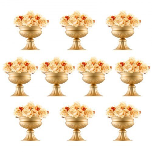 us2FHLHPBZK16CM1WKNIUV02Fgoods_img-v22Fmetal-wedding-vase-centerpiece-m100-1.2.jpg 10 vnt. auksinės amforos vazos vestuvėms - Image 1