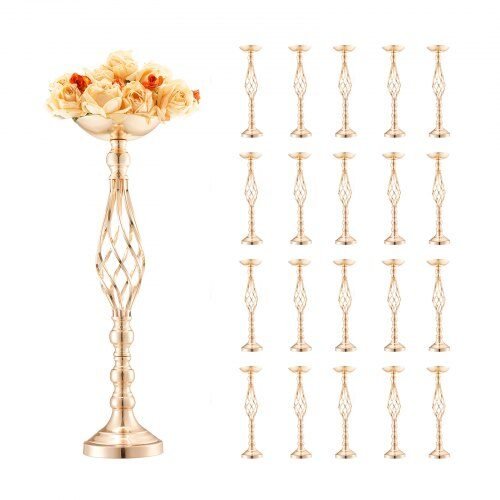us2FHLHPZTK58CM2UC6Z7V02Fgoods_img-v22Fmetal-wedding-vase-centerpiece-m100-1.2.jpg 20 vnt. auksiniai gėlių stovai – vazos vestuvėms ir šventėms - Image 1