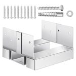 Medinių stulpų bazė / atrama, 10 vnt. / 139.5x141.5 mm