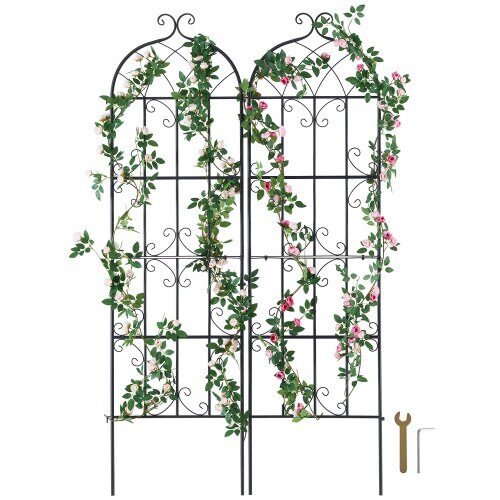 us2FHPJHX2JTH71WKVLCJV02Fgoods_img-v12Fgarden-flower-trellis-m100-1.2.jpg 2 vnt. tvirtos sodo grotelės – 51 × 180 cm - Image 1