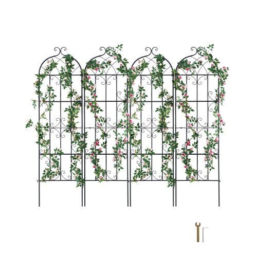 us2FHPJHX4JTH71WYJPT6V02Fgoods_img-v12Fgarden-flower-trellis-m100-1.2.jpg 4 vnt. metalinės sodo grotelės – 51 × 180 cm (Q195 plienas) - Image 1
