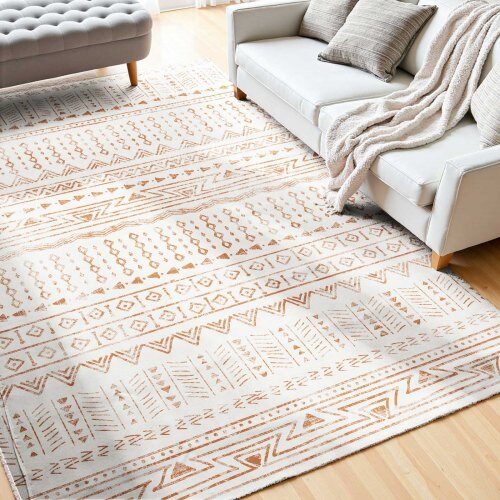 us2FJXZXDT5X8FTXN5M89001V02Fgoods_img-v12Farea-rugs-m100-1.2.jpg Vintažinis kilimas, 152,4 x 243,8 cm, Smėlio (Beige) - Image 1
