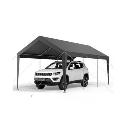 Mobilus automobilio užuovėjos tentas 305 × 609 × 287 cm – tvirtas ir atsparus oro sąlygoms