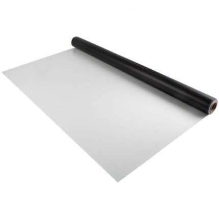 Vinilinė PVC grindų danga, juoda / balta, 14 m² (200 x 700 cm)