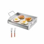 Plati grilio keptuvė iš nerūdijančio plieno – 42,5 x 27 cm