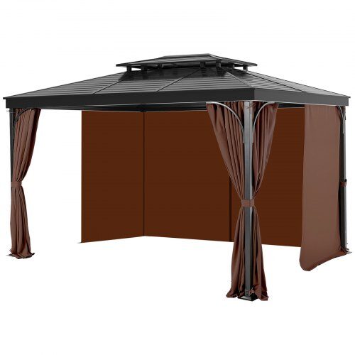 us2FSMLTCL12FT12TZJSLV02Fgoods_img-v12Fgazebo-curtain-replacement-m100-1.2.jpg Rudos spalvos 4 šių pavėsinės užuolaidos 344 × 344 × 213 cm - Image 1