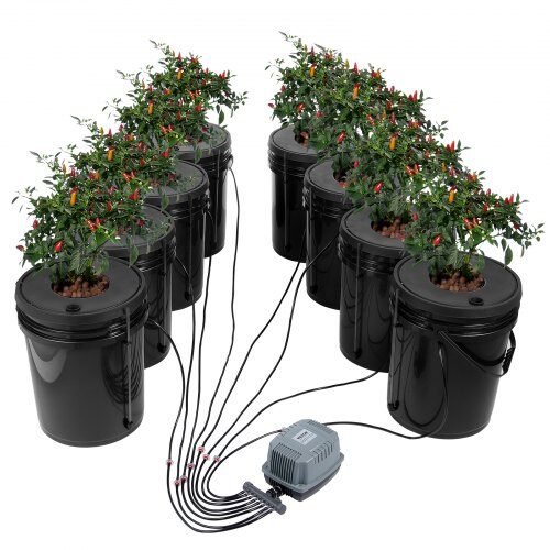 us2FSSSPXTYX8110VT55FV22Fgoods_img-v12Fdwc-hydroponic-system-m100-1.2.jpg 8 vnt. DWC hidroponinės sistemos rinkinys – 20 L kibirai su oro siurbliu – giluminės vandens kultūros augalų auginimui - Image 1