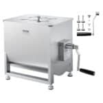 Rankinis mėsos maišytuvas su 80 L talpos pasukamu baku | Nerūdijančio plieno konstrukcija