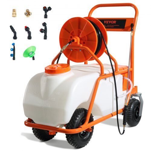 us2FTCPPPE1560L39A38EV22Fgoods_img-v12Fbattery-powered-sprayer-m100-1.2.jpg Mobilus akumuliatorinis purkštuvas ant ratų – 60 L talpa, 12 V, 0–90 PSI, 4,1 l/min, ilga žarna - Image 1