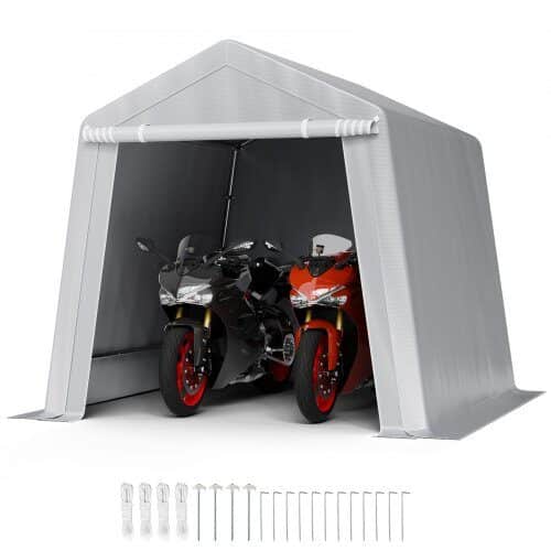 us2FTYCWPHSJD8FTE3VZ9001V02Fgoods_img-v12Foutdoor-storage-shed-m100-1.2.jpg Pastogė įrankiams / garažas / sandėliukas 243,8 x 243,8 x 229 cm - Image 1