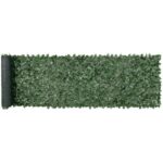 Dirbtinė gebenės gyvatvorė 401×99 cm – ilga privatumo ir dekoro sienelė balkonui, terasai ar sodui