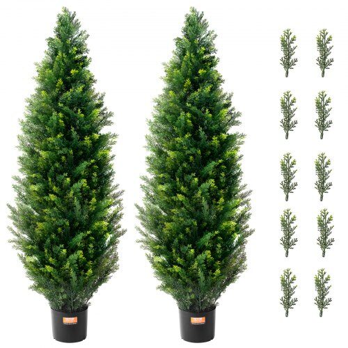 us2FXSRGXJS48YCA5XA8BV02Fgoods_img-v22Fartificial-topiary-m100-1.2.jpg Dirbtiniai tujų medeliai su vazonu, 2 vnt., 121,9 cm - Image 1