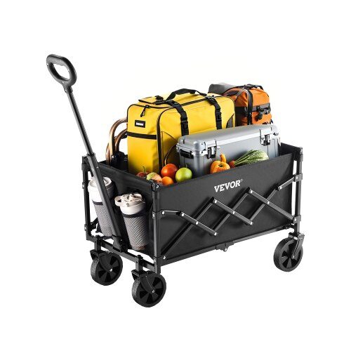 us2FZDHYBXSSTCHSC3NLWV02Fgoods_img-v12Ffoldable-wagon-cart-m100-1.2.jpg Sulankstomas universalus vežimėlis-karutis su rankena, 102 kg - Image 1